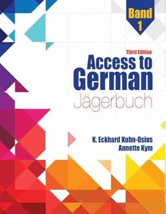 Gato① Access to German: Jagerbuch Band 1 – Varsity Nook