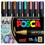 POSCA Marker Set  8 Medium Metallic