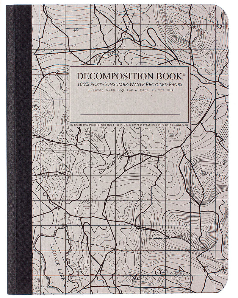 Topographical Map Decomposition Book (Grid Pages)